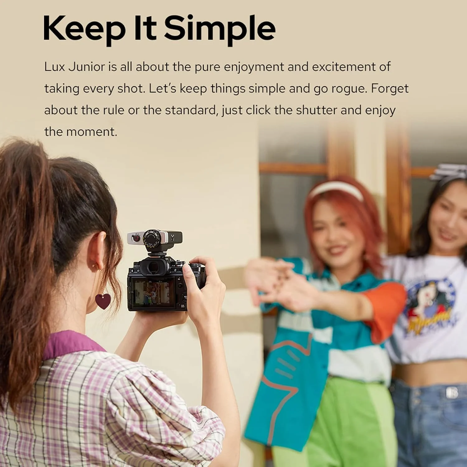 فلاش دوربین رترو گودوکس Lux Junior، GN12، دمای رنگ 6000K، سازگار با دوربین های فوجی، کانن، نیکون، سونی، الیمپوس دارای هات شو