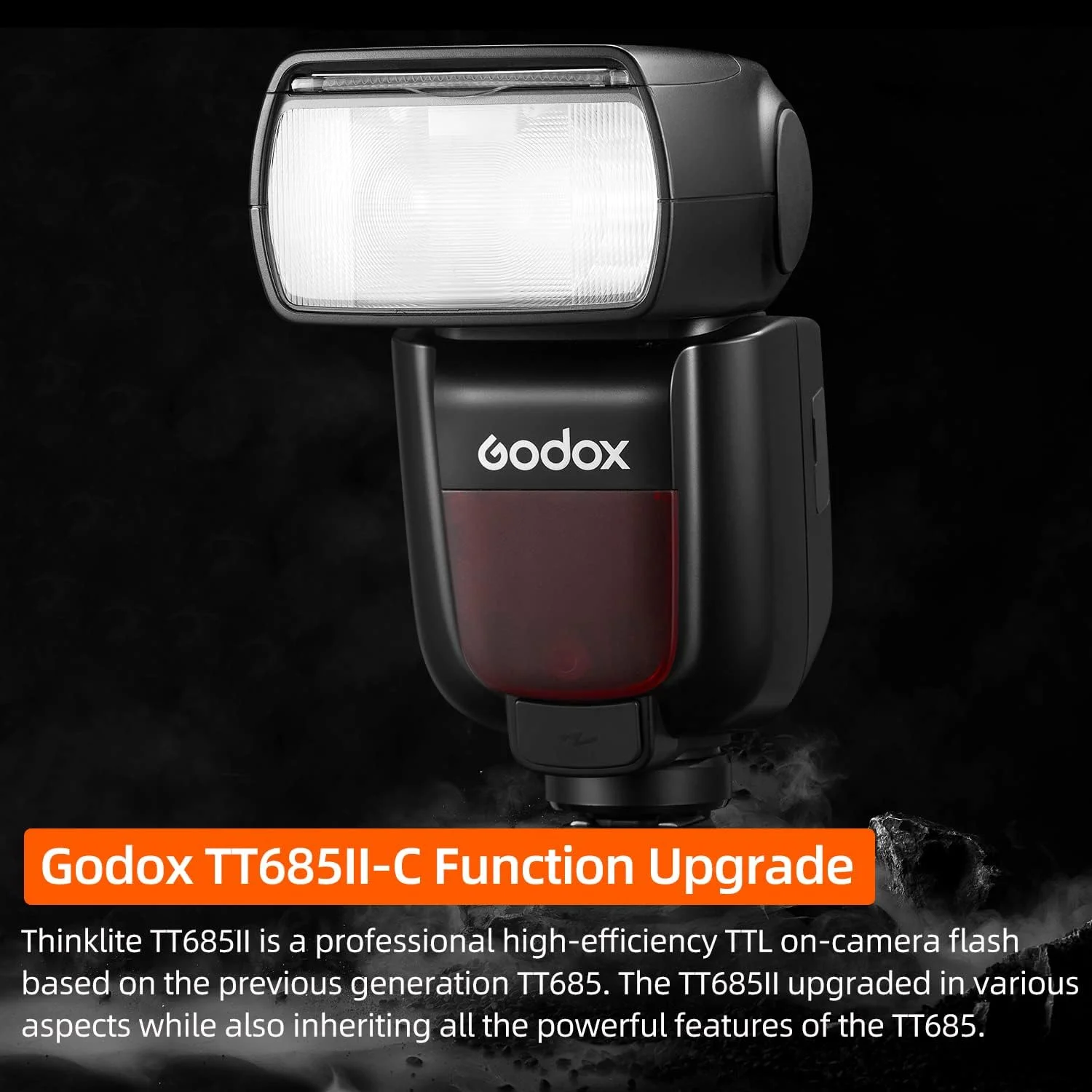 فلاش دوربین GODOX TT685II-C E-TTLII با سرعت 1/8000 ثانیه HSS GN60، زمان بازیافت 0.1-2.6 ثانیه، 290 بار فلاش با قدرت کامل، مناسب برای دوربین های سری Canon EOS، قفل رهاسازی سریع، تبدیل فوری TCM فلاش دوربین GODOX TT685II-C E-TTLII با سرعت 1/8000 ثانیه HSS GN60، زمان بازیافت 0.1-2.6 ثانیه، 290 بار فلاش با قدرت کامل، مناسب برای دوربین های سری Canon EOS، قفل رهاسازی سریع، تبدیل فوری TCM