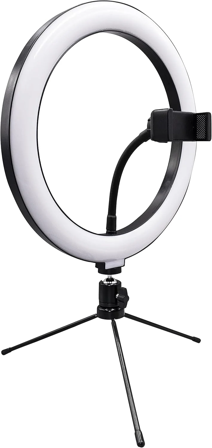 نور حلقه ای سلفی LED سوپرسونیک SC-1630RGB با پایه سه پایه و نگهدارنده تلفن همراه برای پخش زنده/آرایش با نورپردازی رنگی LED RGB قابل تنظیم برای TikTok/YouTube/Instagram/تماس های Zoom