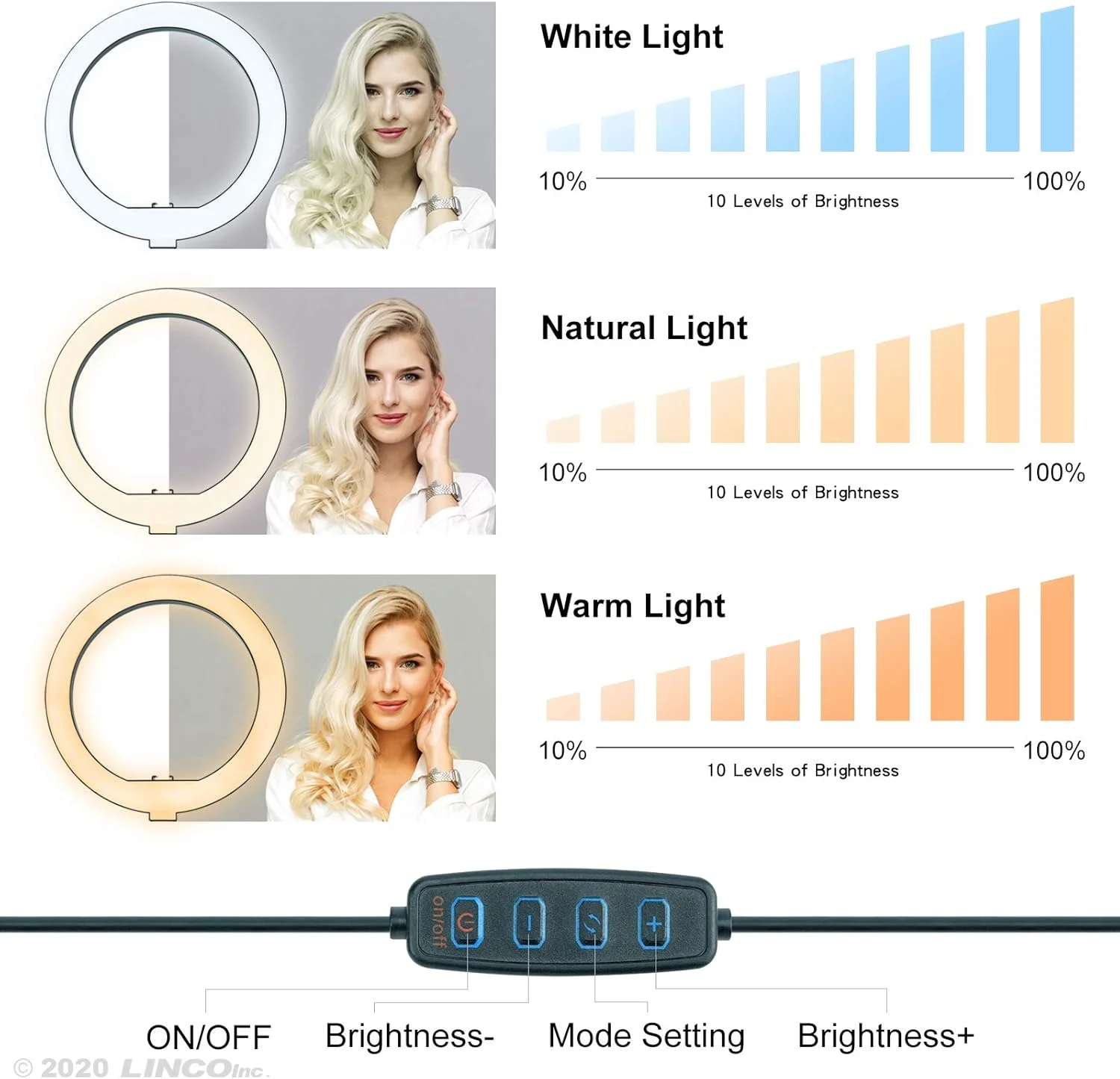 حلقه نور سلفی 10 اینچی LINCO Lincostore با پایه سه پایه و نگهدارنده تلفن همراه با ریموت بلوتوث برای پخش زنده/آرایش، حلقه نور دوربین LED قابل تنظیم برای فیلمبرداری/عکس با تلفن همراه AM275 حلقه نور سلفی 10 اینچی LINCO Lincostore با پایه سه پایه و نگهدارنده تلفن همراه با ریموت بلوتوث برای پخش زنده/آرایش، حلقه نور دوربین LED قابل تنظیم برای فیلمبرداری/عکس با تلفن همراه AM275