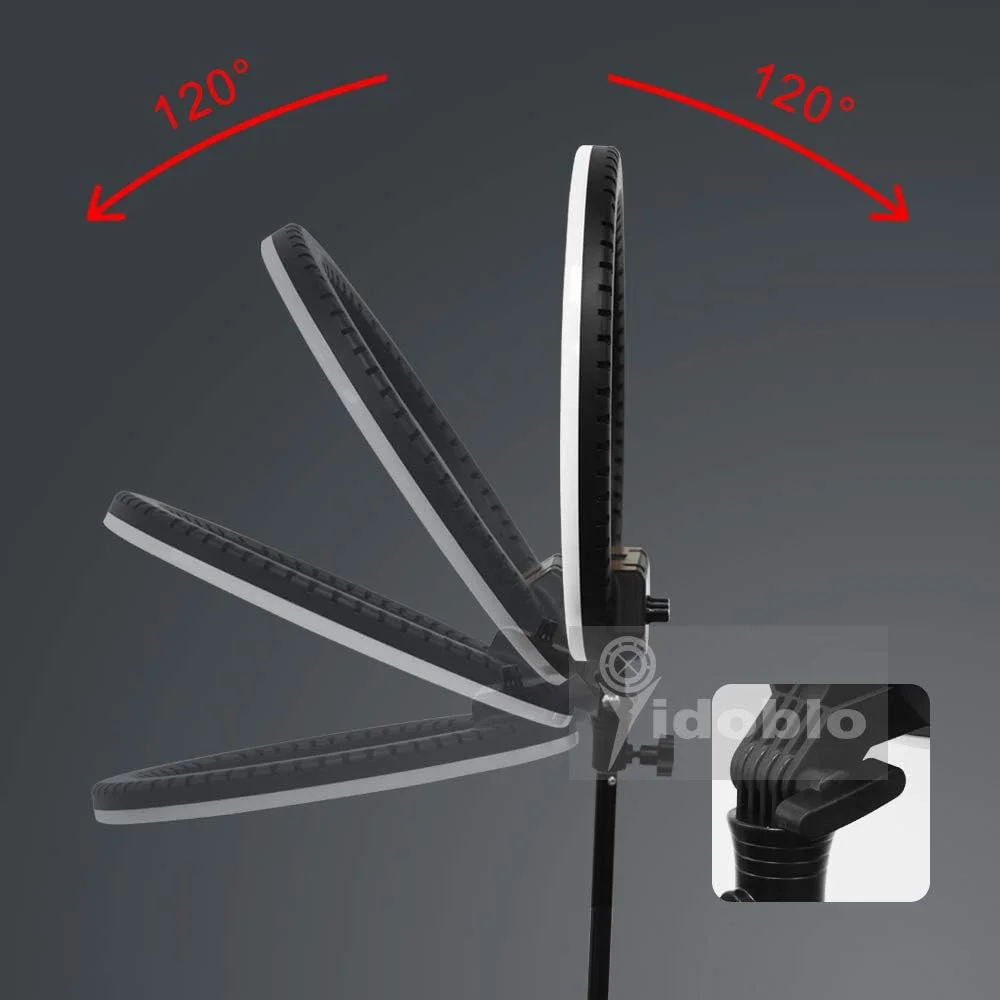 حلقه نور LED دیمر پذیر با پایه 2 متری برای تلفن و دوربین، yidoblo 14 اینچی بیرونی 5500K/3200K برای تولید محتوای یوتیوب، آرایش، استودیو، فیلمبرداری و عکاسی سالن حلقه نور LED دیمر پذیر با پایه 2 متری برای تلفن و دوربین، yidoblo 14 اینچی بیرونی 5500K/3200K برای تولید محتوای یوتیوب، آرایش، استودیو، فیلمبرداری و عکاسی سالن