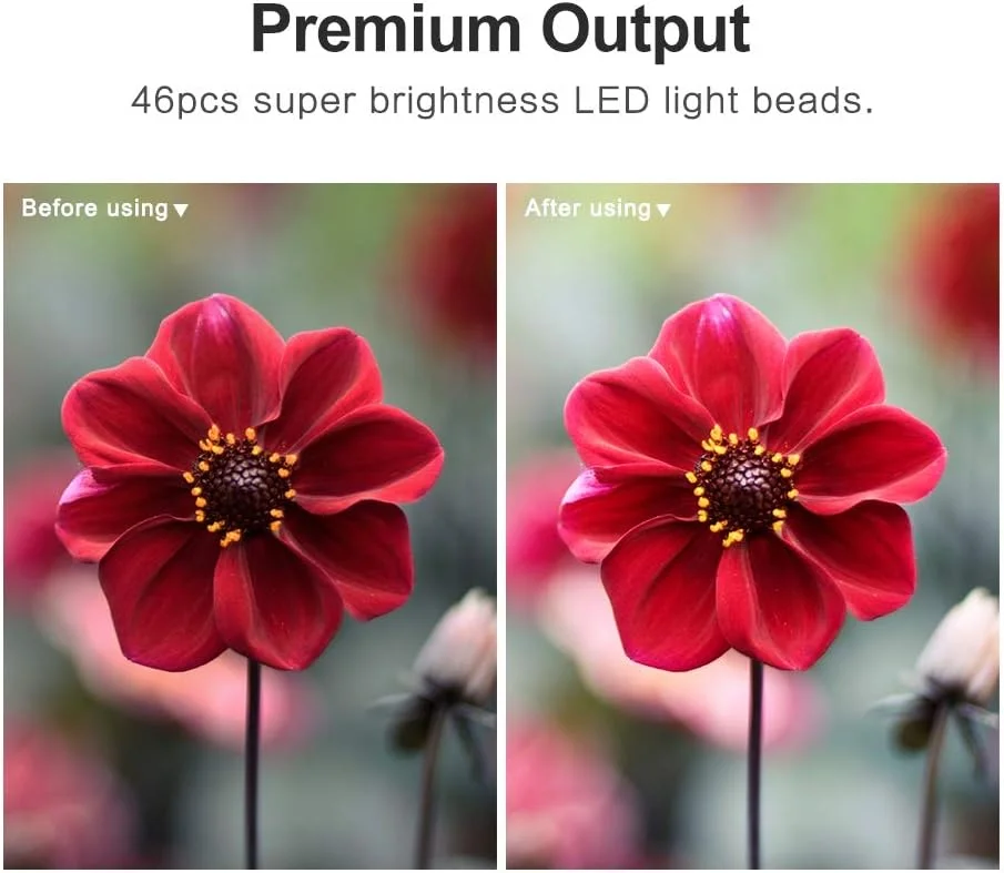 فلاش حلقوی LED ماکرو Andoer HD-130 با صفحه نمایش LCD، کنترل قدرت، 3 پخش کننده فلاش و 8 حلقه آداپتور برای دوربین های DSLR کانن نیکون پاناسونیک و سایر دوربین ها فلاش حلقوی LED ماکرو Andoer HD-130 با صفحه نمایش LCD، کنترل قدرت، 3 پخش کننده فلاش و 8 حلقه آداپتور برای دوربین های DSLR کانن نیکون پاناسونیک و سایر دوربین ها