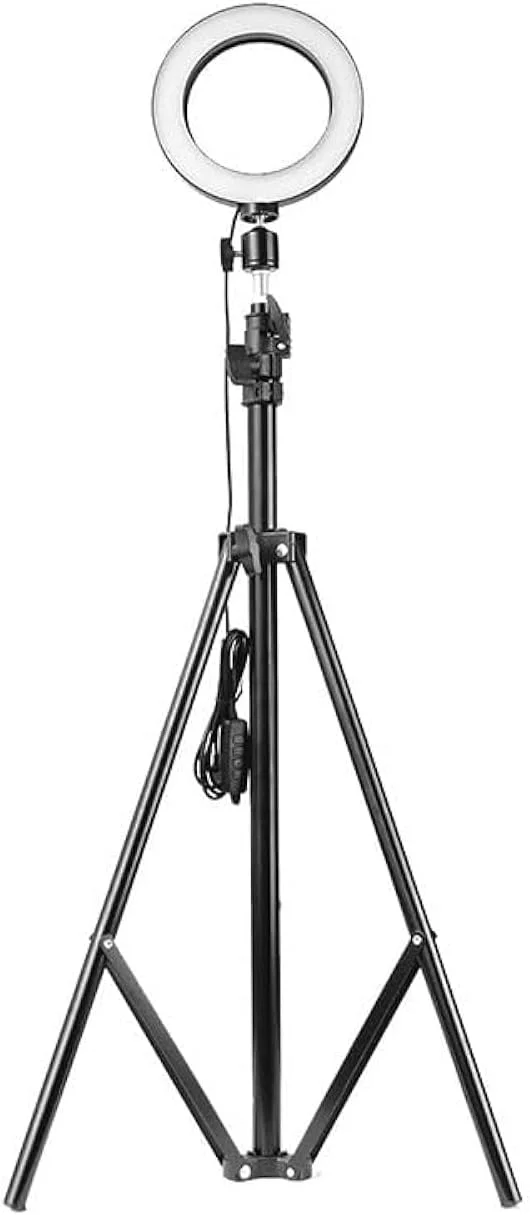 حلقه نور ال ای دی عکاسی با لوازم جانبی، 220 سانتی متر، سفید چند رنگ حلقه نور ال ای دی عکاسی با لوازم جانبی، 220 سانتی متر، سفید چند رنگ