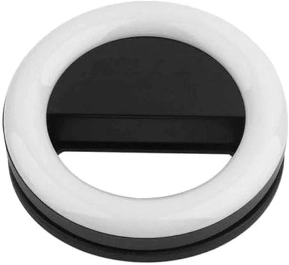 چراغ سلفی حلقه ای LED مدل فلش، مشکی چند رنگ چراغ سلفی حلقه ای LED مدل فلش، مشکی چند رنگ