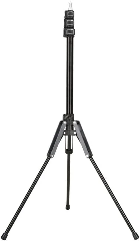 AECAM - سه پایه نور عکس 1.89 متری LDE، پایه نگهدارنده قابل حمل برای عکاسی، نور سلفی حلقه ای، لوازم جانبی جهانی (قرمز)