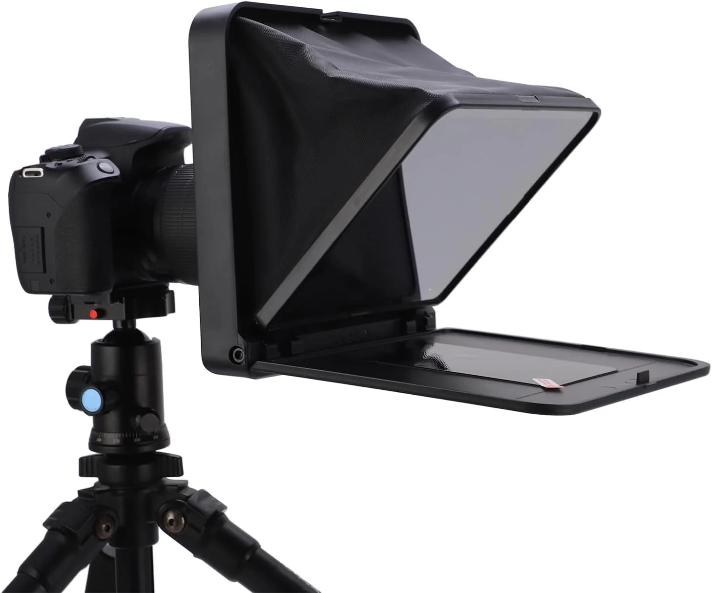 تله پرامپتر Bewinner با کنترل از راه دور، تله پرامپتر تاشو قابل حمل با آداپتورهای 49mm، 52mm، 58mm، 62mm، 67mm، 72mm، 77mm برای تلفن هوشمند، تبلت، دوربین SLR