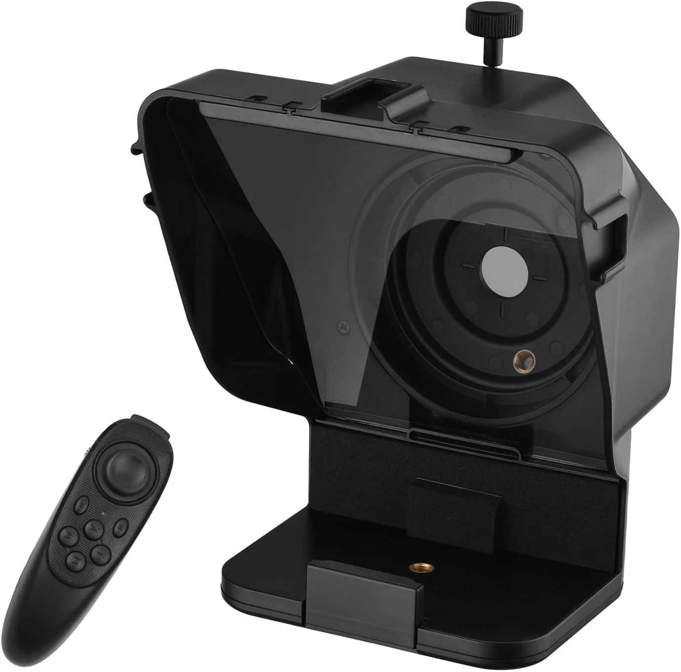 تله‌پروتر تلفن همراه قابل حمل Eacam با آداپتور نگهدارنده تلفن و کنترل از راه دور برای ضبط ویدیو، پخش زنده، مصاحبه، ارائه و سخنرانی