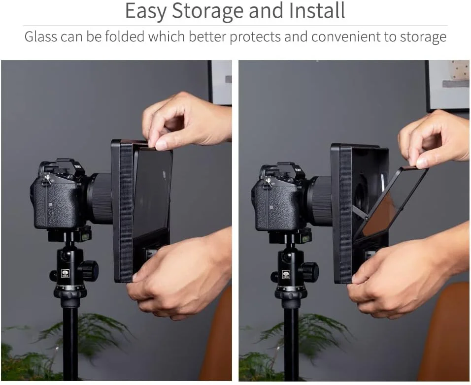تله پرامپتر تاشو و قابل حمل 10 اینچی FEELWORLD TP10 برای تلفن های هوشمند تا 11 اینچ، تبلت، دوربین DSLR، ضبط ویدئو برای پخش زنده، مصاحبه، سخنرانی به همراه کنترل از راه دور