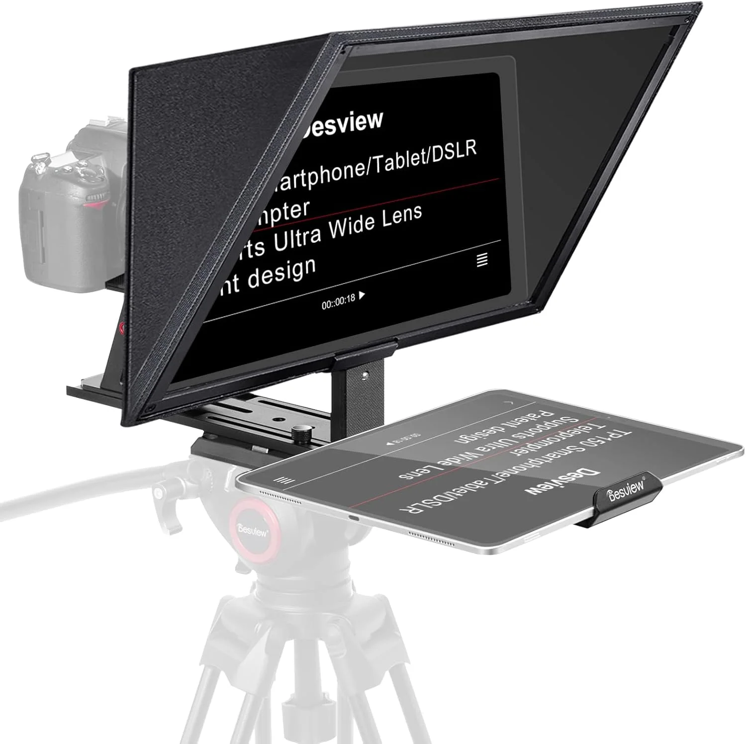 تله پرومتر 15 اینچی Desview TP150، ساخته شده از آلیاژ آلومینیوم، همراه با کنترل از راه دور و اپلیکیشن سازگار با تلفن هوشمند، آیپد، تبلت iOS/Android، دوربین DSLR برای ضبط ویدیو و پخش زنده