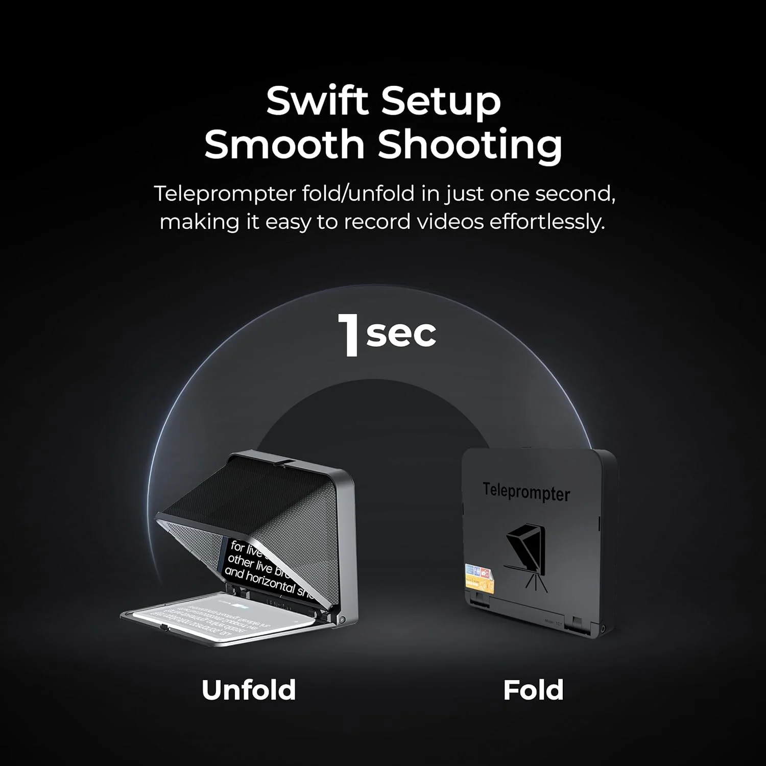 تله پرومتر 8 اینچی LENSGO TC7 برای آیپد، تبلت، تلفن هوشمند، دوربین DSLR به همراه کنترل از راه دور، سازگار با برنامه های iOS و Android برای آموزش آنلاین، ولاگ، پخش زنده (TC7)