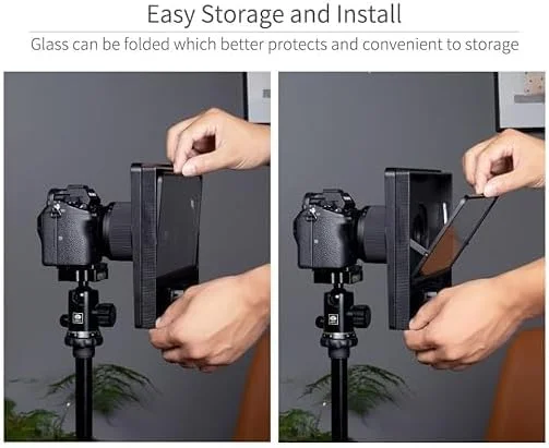 تله پرومپتر قابل حمل 10 اینچی TP10، صفحه نمایش 25.4 سانتی متری، طراحی تاشو برای تلفن هوشمند/تبلت/دوربین DSLR، پخش زنده (بازسازی شده) تله پرومپتر قابل حمل 10 اینچی TP10، صفحه نمایش 25.4 سانتی متری، طراحی تاشو برای تلفن هوشمند/تبلت/دوربین DSLR، پخش زنده (بازسازی شده)