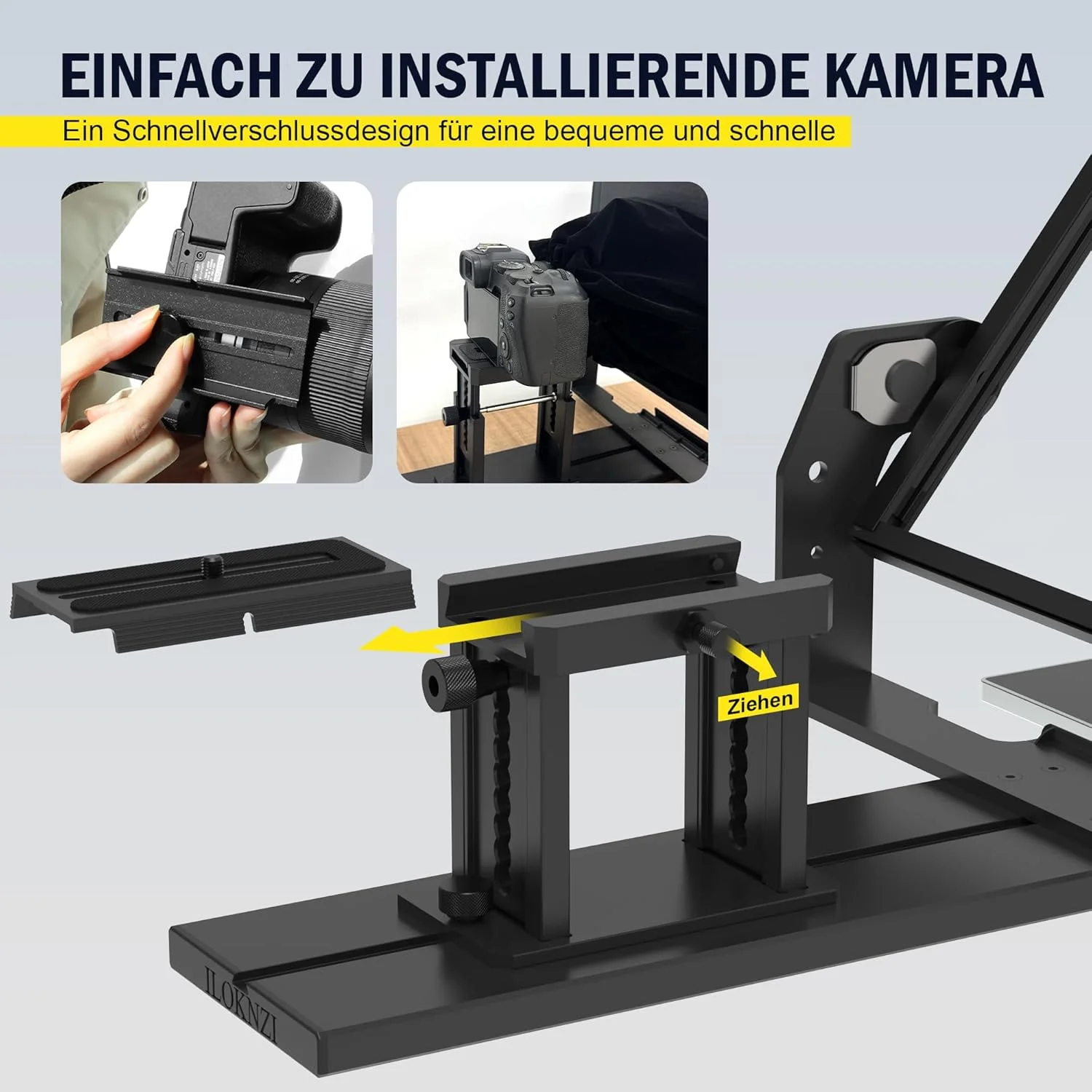 تله پرومتر آلیاژ آلومینیوم با کنترل از راه دور و برنامه رایگان، سکوی دوربین با قابلیت تنظیم ارتفاع، سازگار با iOS/Android، مناسب برای دوربین، جلسات آنلاین (16 اینچ) تله پرومتر آلیاژ آلومینیوم با کنترل از راه دور و برنامه رایگان، سکوی دوربین با قابلیت تنظیم ارتفاع، سازگار با iOS/Android، مناسب برای دوربین، جلسات آنلاین (16 اینچ)