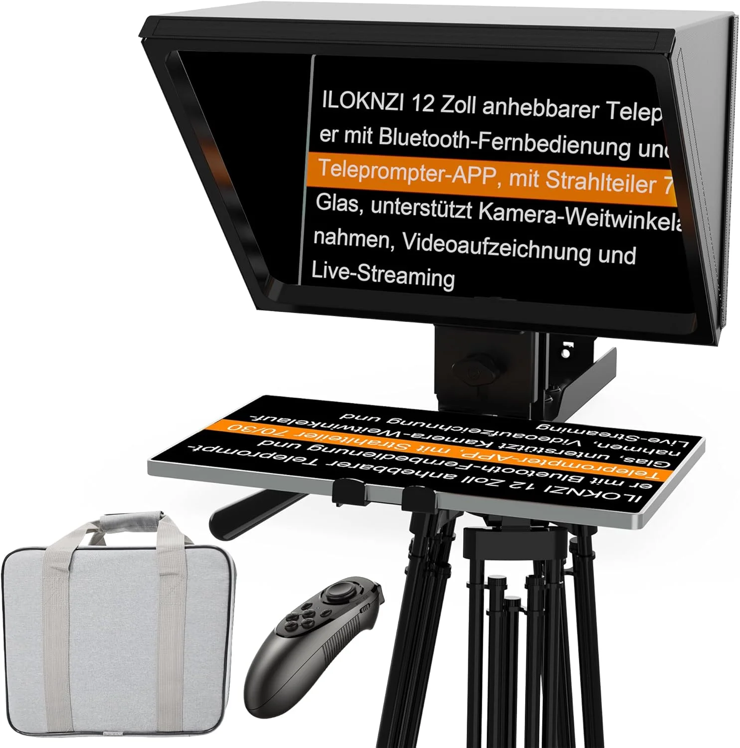 تله پرومتر فلزی 12 اینچی ILOKNZI با قابلیت تنظیم ارتفاع و کنترل از راه دور، دارای شیشه اپتیکال حرارت دیده، سازگار با دستگاه های مختلف برای سناریوهای گوناگون
