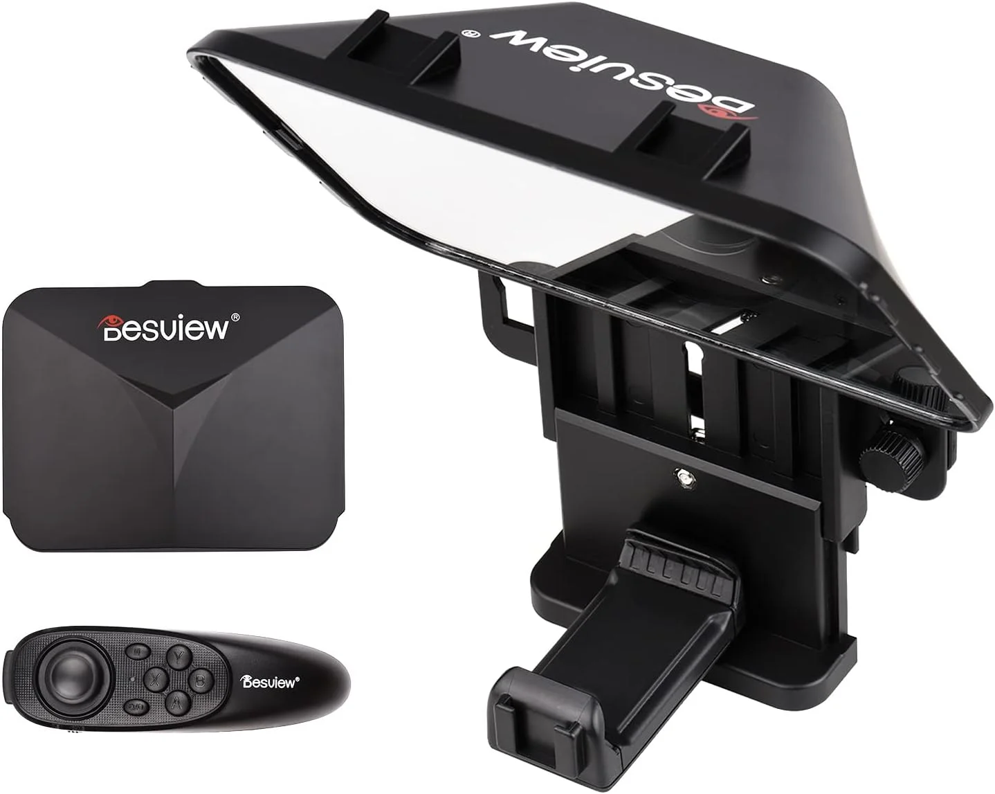 تله‌پرامپتر دوربین گوشی هوشمند/تبلت/DSLR مدل Eacam T3 ارتقا یافته با حلقه آداپتور لنز کنترل از راه دور، پشتیبانی از لنزهای زاویه باز فوق العاده