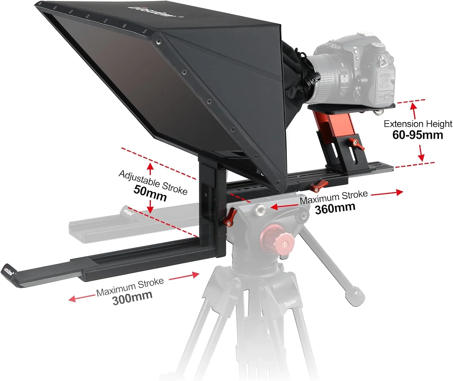 تله پرومتر 17 اینچی Desview TP170، آلیاژ آلومینیومی با شیشه نمایشگر با کیفیت بالا، تله پرومتر قابل تنظیم با کنترل از راه دور و برنامه تلفن همراه برای آیپد/DSLR/دوربین فیلمبرداری با لنز دوربین عریض برای فیلمبرداری تله پرومتر 17 اینچی Desview TP170، آلیاژ آلومینیومی با شیشه نمایشگر با کیفیت بالا، تله پرومتر قابل تنظیم با کنترل از راه دور و برنامه تلفن همراه برای آیپد/DSLR/دوربین فیلمبرداری با لنز دوربین عریض برای فیلمبرداری