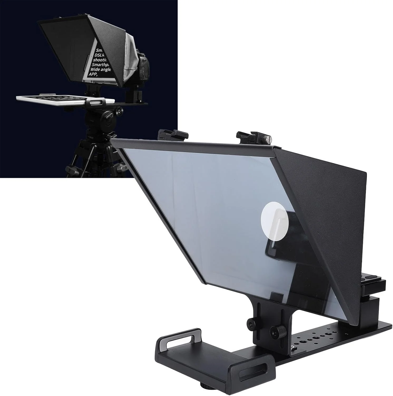 تله پرومتر بزرگ 14 اینچی، تله پرومتر زاویه باز آلیاژ آلومینیوم قابل تنظیم با کنترل از راه دور APP، پشتیبانی از DSLR، وب کم، تلفن هوشمند، برای پخش زنده