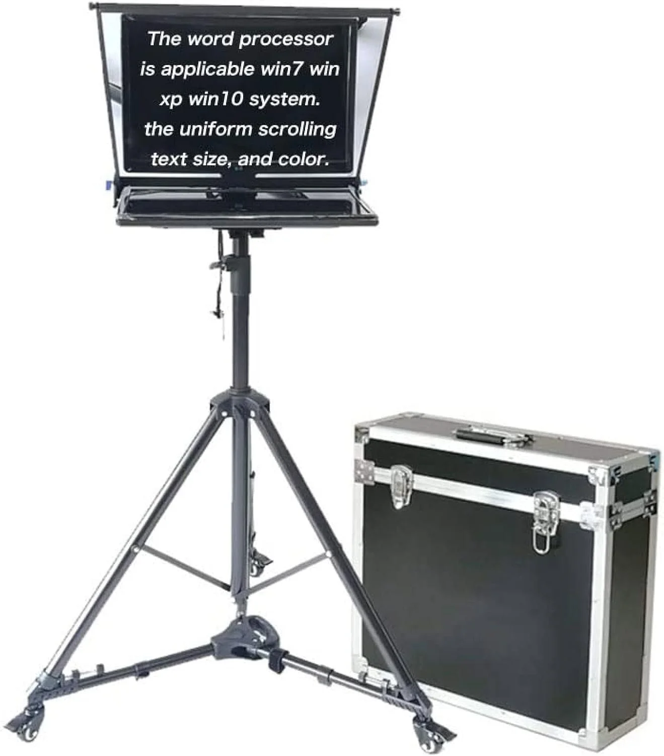 کیت تلهپرامپتر 22 اینچی GZDodek، تلهپرامپتر حرفهای ویدئویی تبلت با شیشه Beam Splitter و کیف حمل آلومینیومی برای استودیو TIK Tok، ویدیوهای کوتاه زنده و سخنرانی کیت تلهپرامپتر 22 اینچی GZDodek، تلهپرامپتر حرفهای ویدئویی تبلت با شیشه Beam Splitter و کیف حمل آلومینیومی برای استودیو TIK Tok، ویدیوهای کوتاه زنده و سخنرانی