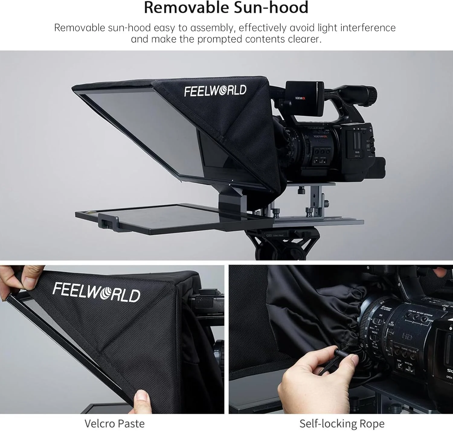 آیرووامی TP16 تله پرامپتر 16 اینچی تاشو برای دوربین DSLR، تبلت، تلفن هوشمند با کنترل از راه دور و کیف حمل برای ضبط ویدیو، پخش زنده، مصاحبه، ارائه و سخنرانی آیرووامی TP16 تله پرامپتر 16 اینچی تاشو برای دوربین DSLR، تبلت، تلفن هوشمند با کنترل از راه دور و کیف حمل برای ضبط ویدیو، پخش زنده، مصاحبه، ارائه و سخنرانی