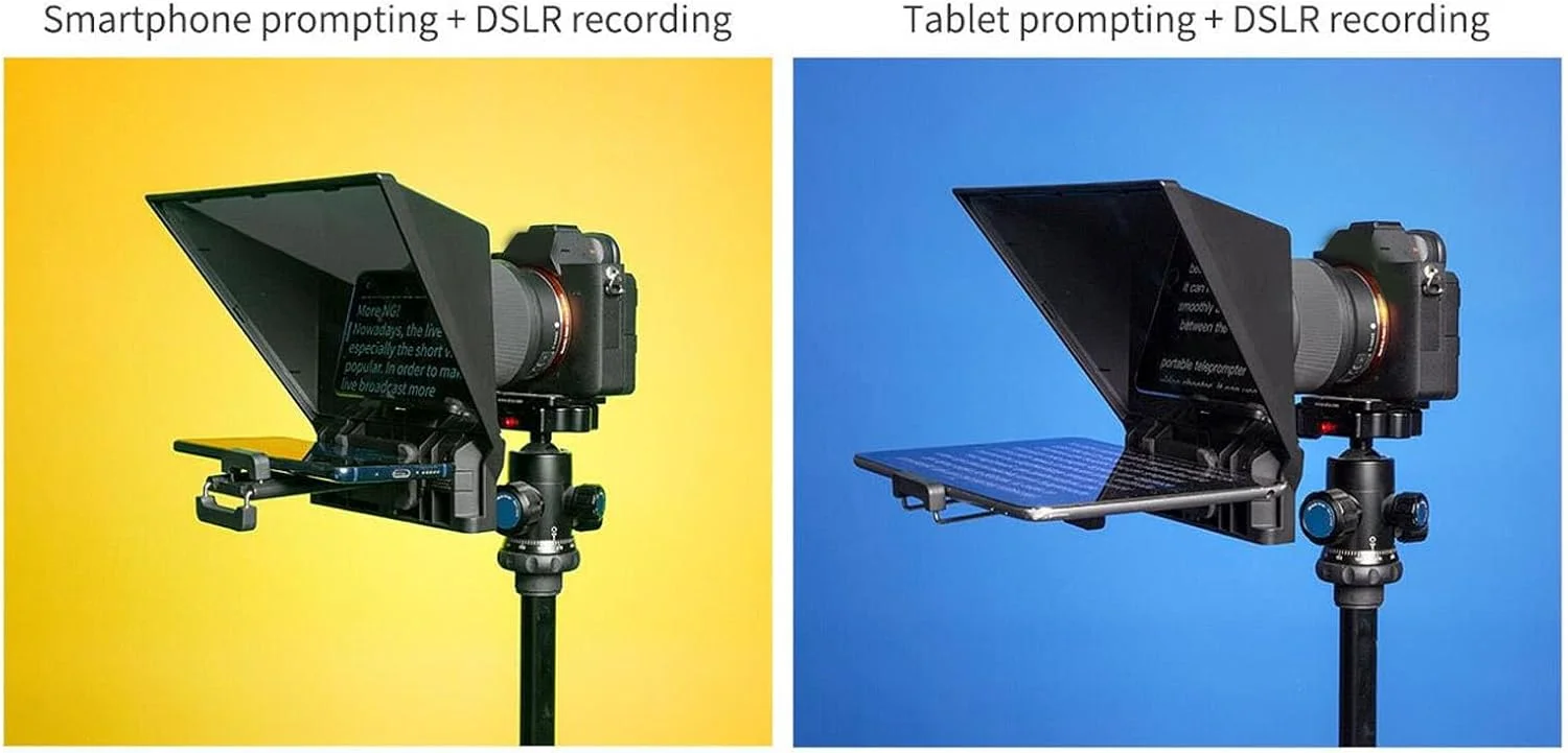 تله پرامپتر Jectse برای تبلت و تلفن هوشمند، شیشه نمایشگر HD 8 اینچی، کنترل از راه دور، حلقه های آداپتور لنز، سازگار با برای اندروید، آموزش آنلاین پخش زنده تله پرامپتر Jectse برای تبلت و تلفن هوشمند، شیشه نمایشگر HD 8 اینچی، کنترل از راه دور، حلقه های آداپتور لنز، سازگار با برای اندروید، آموزش آنلاین پخش زنده