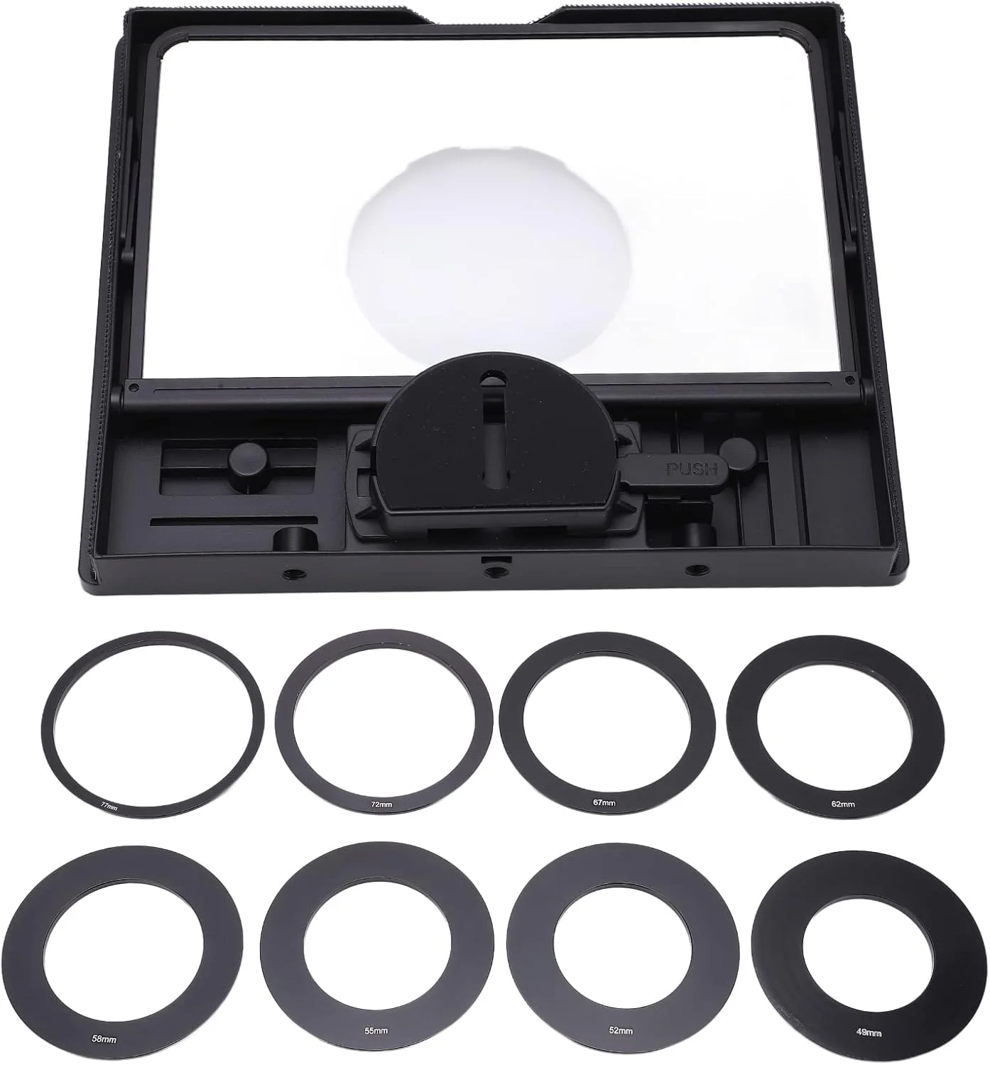 تله‌پروتر قابل حمل، ABS کنترل از راه دور تبلت شیشه‌ای تله‌پروتر جهت قابل تنظیم با کیف دستی و آفتاب‌گیر برای دوربین‌های DSLR برای پخش زنده