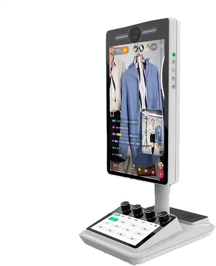 تجهیزات هوشمند پخش زنده AORGRE، دستگاه پخش زنده با کنسول، لنز 2100W، دارای نور پرکننده، تله پرامپتر هوشمند، برای تحویل زنده، آموزش و تمرین