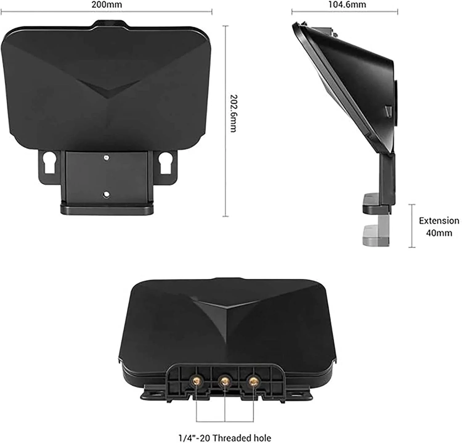 تله پرومتر چند منظوره قابل حمل با حلقه های آداپتور لنز برای تبلت، تلفن هوشمند و دوربین DSLR تله پرومتر چند منظوره قابل حمل با حلقه های آداپتور لنز برای تبلت، تلفن هوشمند و دوربین DSLR
