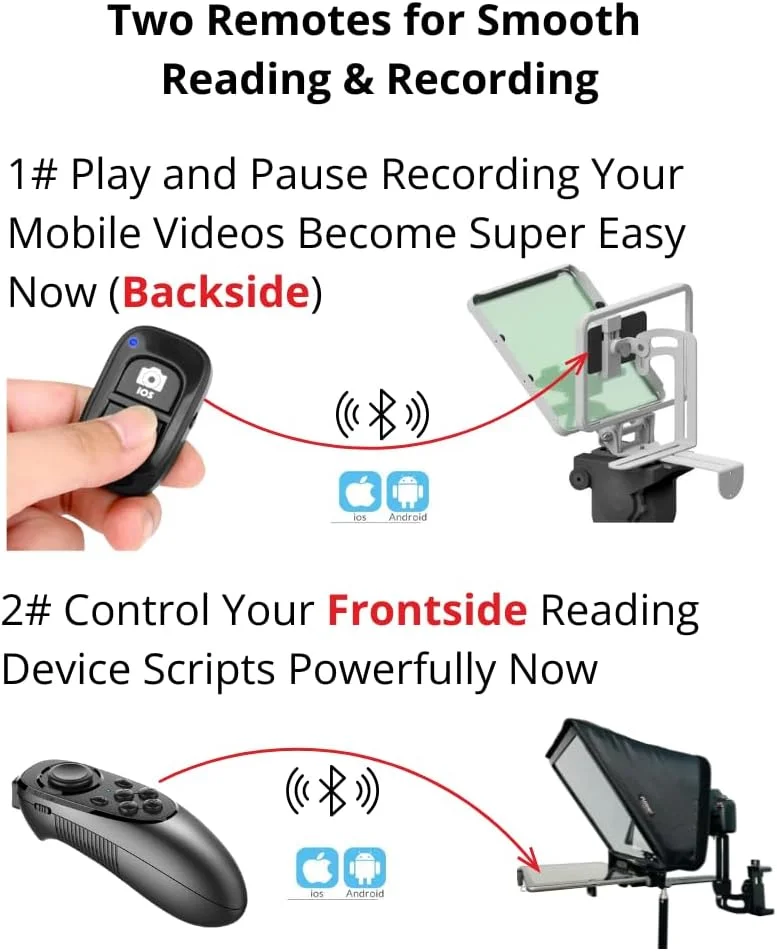 تله پرومتر Proshot V3 برای آیفون، آیپد، تلفن هوشمند، دوربین DSRL با کنترل از راه دور | نرم افزار و آموزش ضبط ویدئو حرفه ای | بدنه فلزی | کیف حمل | مونتاژ آسان | فیلم سازی تله پرومتر Proshot V3 برای آیفون، آیپد، تلفن هوشمند، دوربین DSRL با کنترل از راه دور | نرم افزار و آموزش ضبط ویدئو حرفه ای | بدنه فلزی | کیف حمل | مونتاژ آسان | فیلم سازی