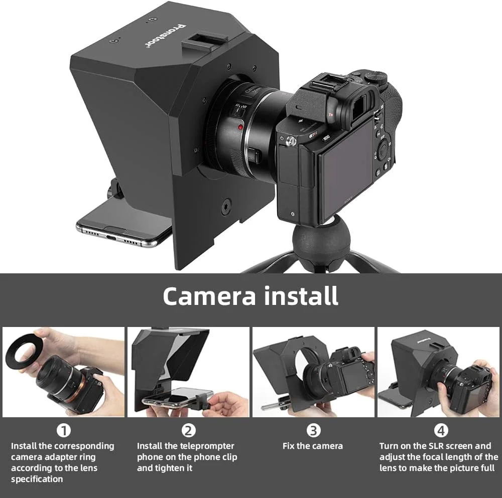 دستگاه تله پرومتر AMBITFUL برای موبایل، دوربین DSLR، دستگاه نوشتن، قابل حمل، کوچک، مصاحبه ویدیویی، فیلمبرداری در فضای باز، تله پرومتر زنده سلبریتی آنلاین دستگاه تله پرومتر AMBITFUL برای موبایل، دوربین DSLR، دستگاه نوشتن، قابل حمل، کوچک، مصاحبه ویدیویی، فیلمبرداری در فضای باز، تله پرومتر زنده سلبریتی آنلاین