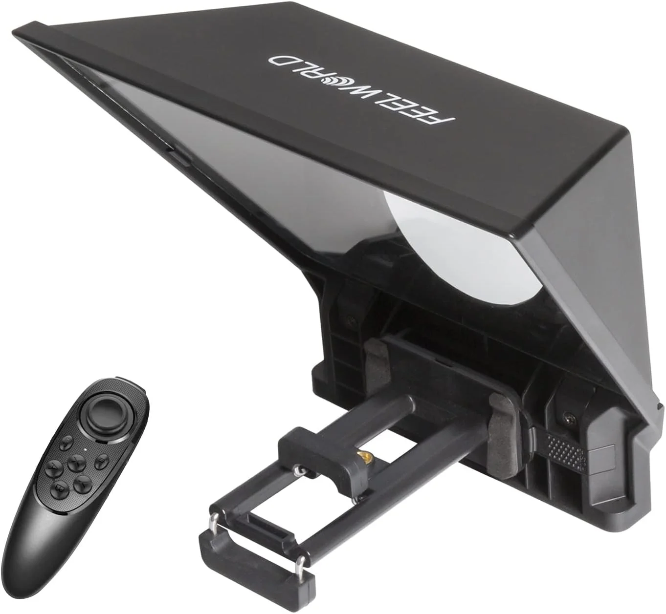 تله پرامپتر قابل حمل Pepisky TP2A برای دوربین DSLR و تلفن هوشمند به همراه ریموت کنترل، 8 حلقه آداپتور لنز و نگهدارنده مغناطیسی تلفن برای ویدیو، پخش زنده، مصاحبه و ارائه