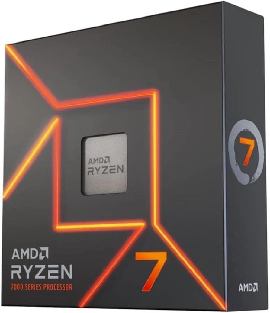 پردازنده دسکتاپ AMD Ryzen 7 7700X 4.5 گیگاهرتز AM5 105W، 8 هسته و 16 رشته، حداکثر فرکانس بوست 5.4 گیگاهرتز، 32 مگابایت حافظه کش L3، گرافیک AMD Radeon، 2 کاناله DDR5-5200 / حداکثر 128 گیگابایت، Zen 4 Arc - CPU