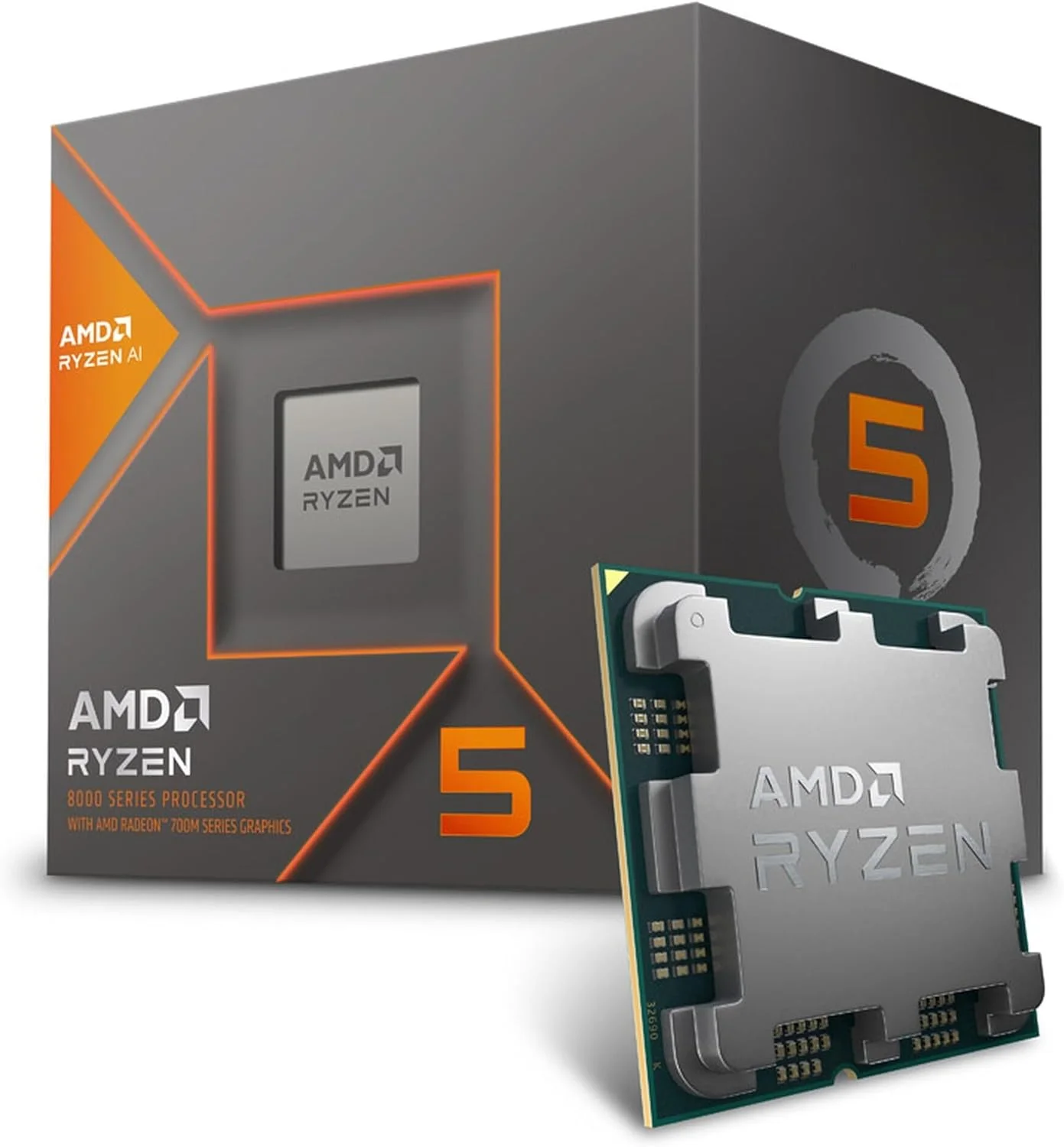 پردازنده مرکزی دسکتاپ AMD Ryzen 5 8600G با 4.3 گیگاهرتز، 6 هسته، سوکت AM5 و 16 مگابایت حافظه کش L3