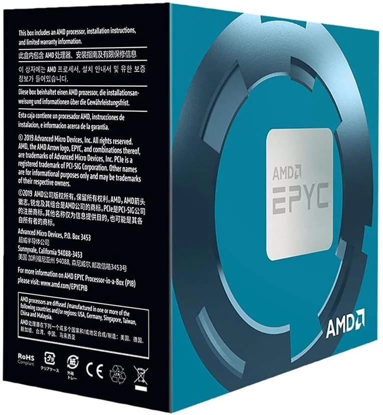 پردازنده سرور AMD EPYC Rome 7262 8 هسته ای 3.2 گیگاهرتز سوکت SP3 155 وات مدل 100-100000041WOF پردازنده سرور AMD EPYC Rome 7262 8 هسته ای 3.2 گیگاهرتز سوکت SP3 155 وات مدل 100-100000041WOF