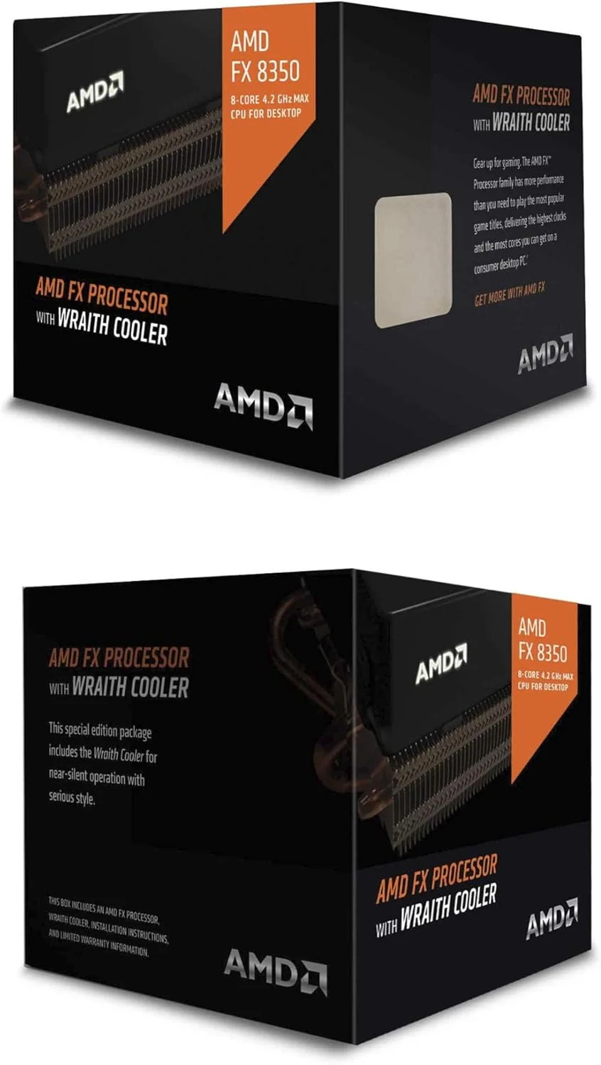 پردازنده هشت هسته ای AMD FX 8350 Black Edition با فرکانس 4.00 گیگاهرتز، 8 مگابایت حافظه کش و توان مصرفی 125 وات به همراه خنک کننده HBX Wraith پردازنده هشت هسته ای AMD FX 8350 Black Edition با فرکانس 4.00 گیگاهرتز، 8 مگابایت حافظه کش و توان مصرفی 125 وات به همراه خنک کننده HBX Wraith