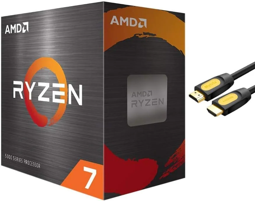 پردازنده دسکتاپ 8 هسته ای AMD Ryzen 7 5800X نسل چهارم بدون خنک کننده، 16 رشته، آنلاک شده، 3.8 گیگاهرتز تا 4.7 گیگاهرتز، سوکت AM4، معماری هسته Zen 3، فناوری StoreMI به همراه کابل HDMI Mytrix پردازنده دسکتاپ 8 هسته ای AMD Ryzen 7 5800X نسل چهارم بدون خنک کننده، 16 رشته، آنلاک شده، 3.8 گیگاهرتز تا 4.7 گیگاهرتز، سوکت AM4، معماری هسته Zen 3، فناوری StoreMI به همراه کابل HDMI Mytrix