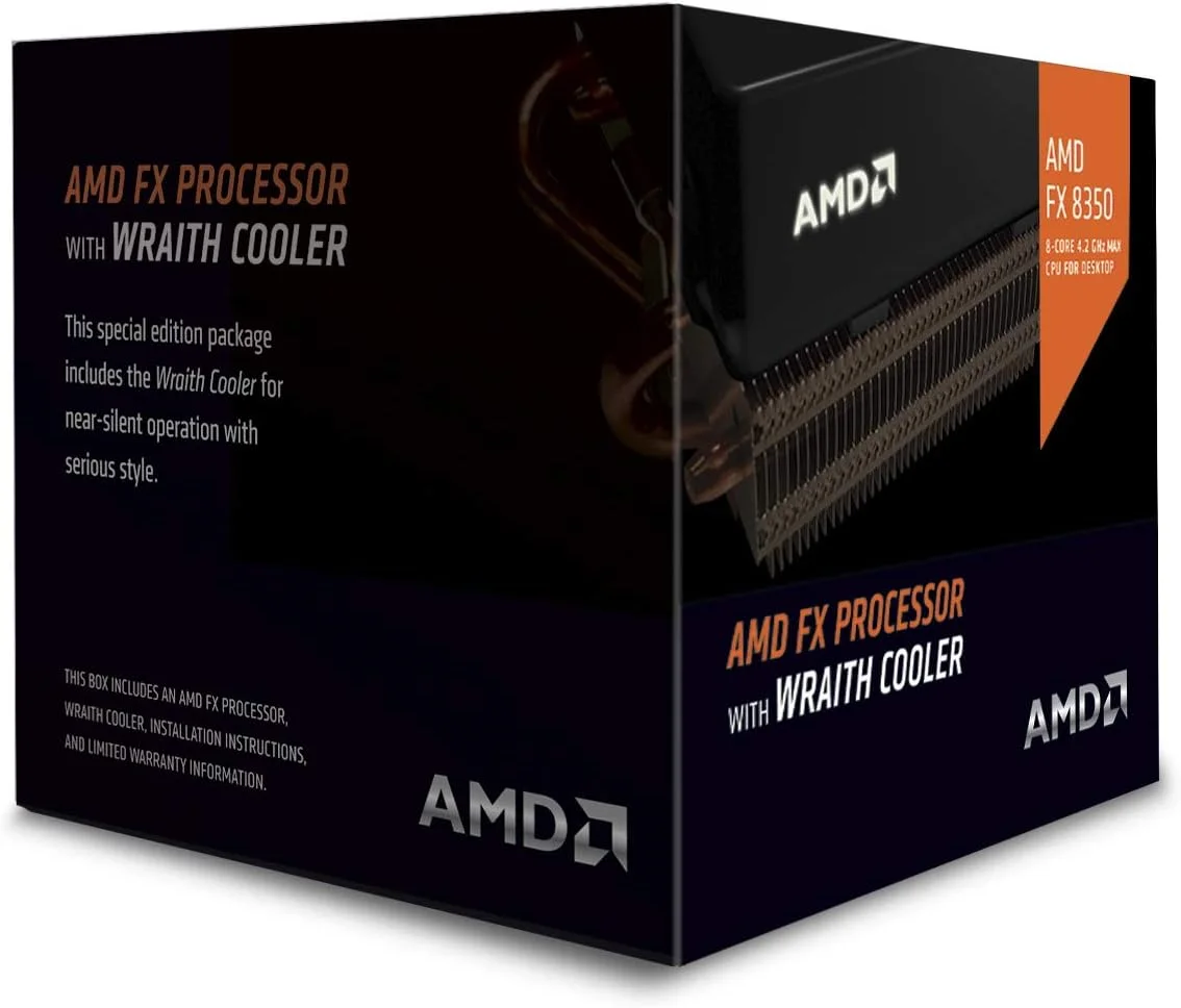 پردازنده هشت هسته ای AMD FX 8350 Black Edition با فرکانس 4.00 گیگاهرتز، 8 مگابایت حافظه کش و توان مصرفی 125 وات به همراه خنک کننده HBX Wraith