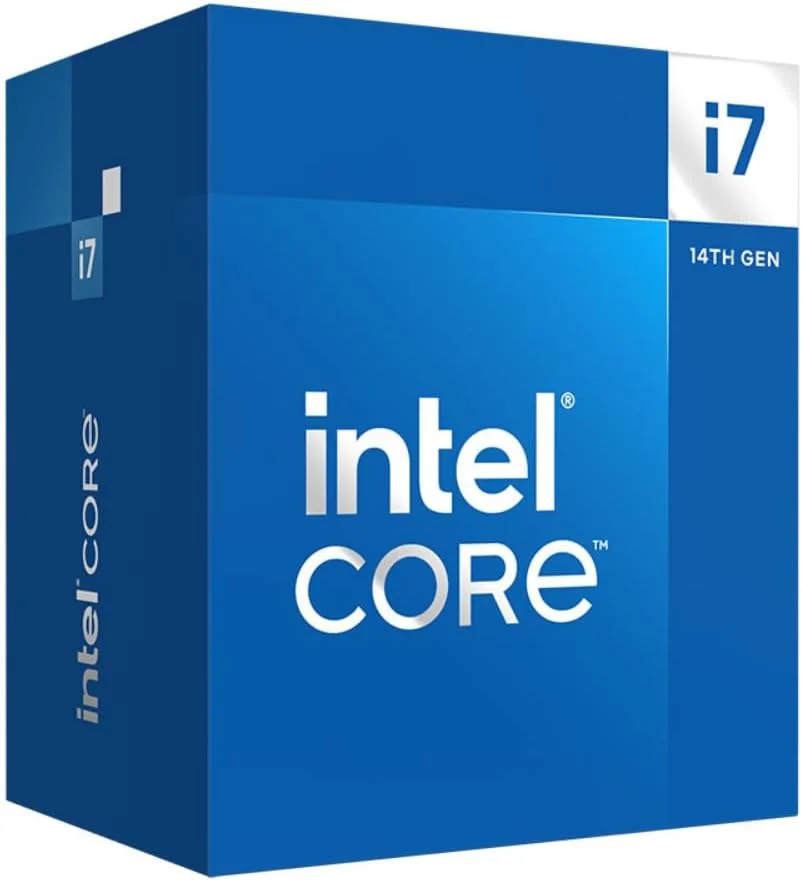 پردازنده دسکتاپ اینتل Core i7-14700 با 20 هسته (8 هسته P + 12 هسته E) تا 5.4 گیگاهرتز