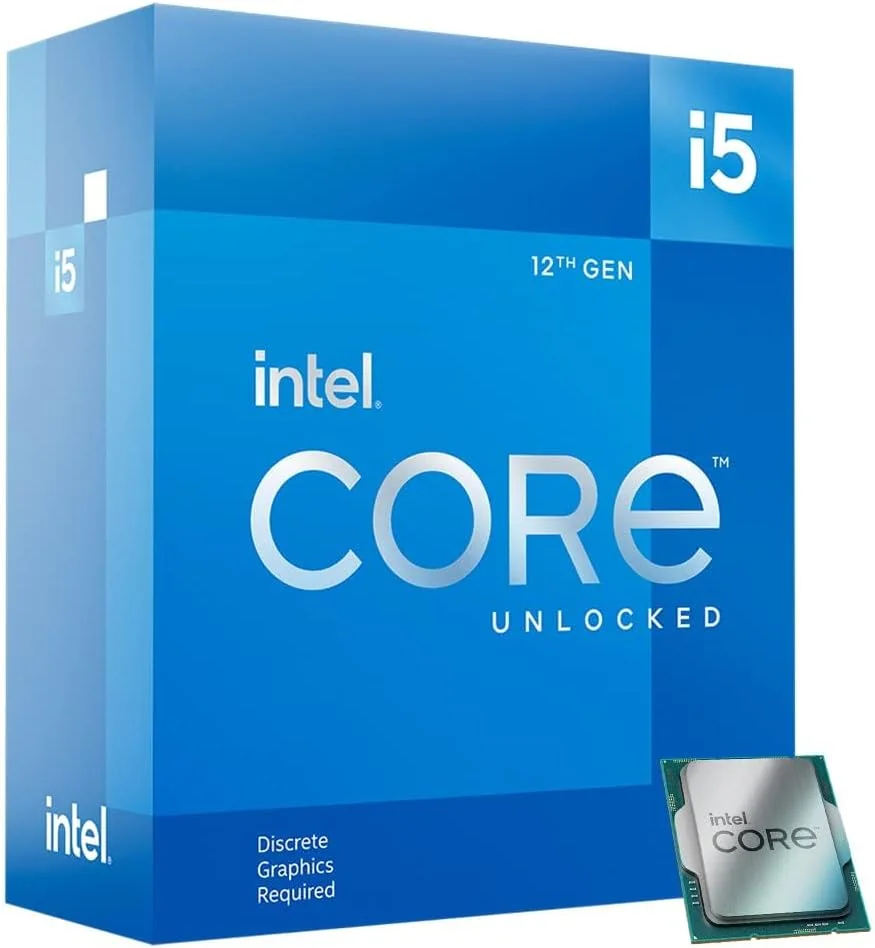 پردازنده دسکتاپ اینتل Core i5-12600KF با 10 هسته (6P+4E) تا 4.9 گیگاهرتز، آنلاک شده، LGA1700، چیپست سری 600، 125 وات