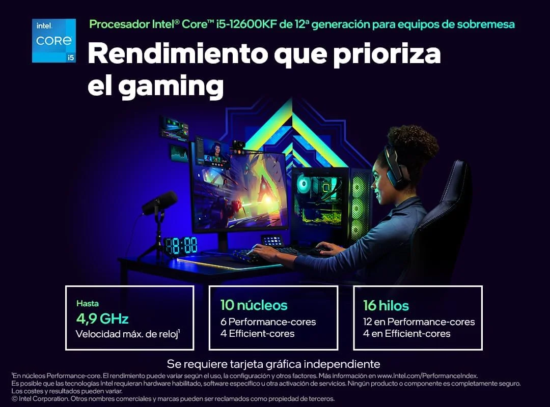 پردازنده اینتل Core i5-12600KF با 20 مگابایت حافظه کش هوشمند پردازنده اینتل Core i5-12600KF با 20 مگابایت حافظه کش هوشمند