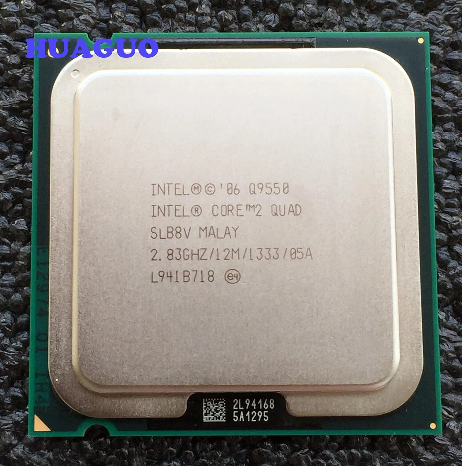 پردازنده چهارهسته‌ای اینتل Core 2 Quad Q9550 با سرعت 2.83 گیگاهرتز، فرکانس 1333 مگاهرتز، حافظه کش 12 مگابایت، مدل SLB8V SLAWQ و سوکت LGA 775