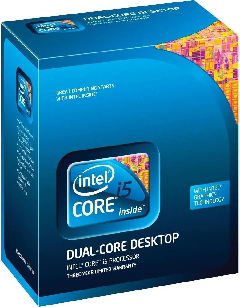 پردازنده اینتل Core i5 مدل i5-670 با سرعت 3.46 گیگاهرتز، 4 مگابایت حافظه کش، سوکت LGA1156، مدل BX80616I5670