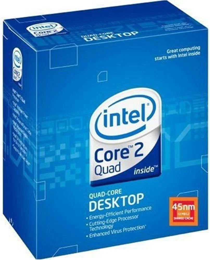 پردازنده چهارهسته‌ای اینتل Q9550 Core 2 - 2.83 گیگاهرتز، 12 مگابایت حافظه کش L2، فرکانس 1333 مگاهرتز FSB، سوکت LGA775، 45 نانومتر، بسته‌بندی خرده‌فروشی