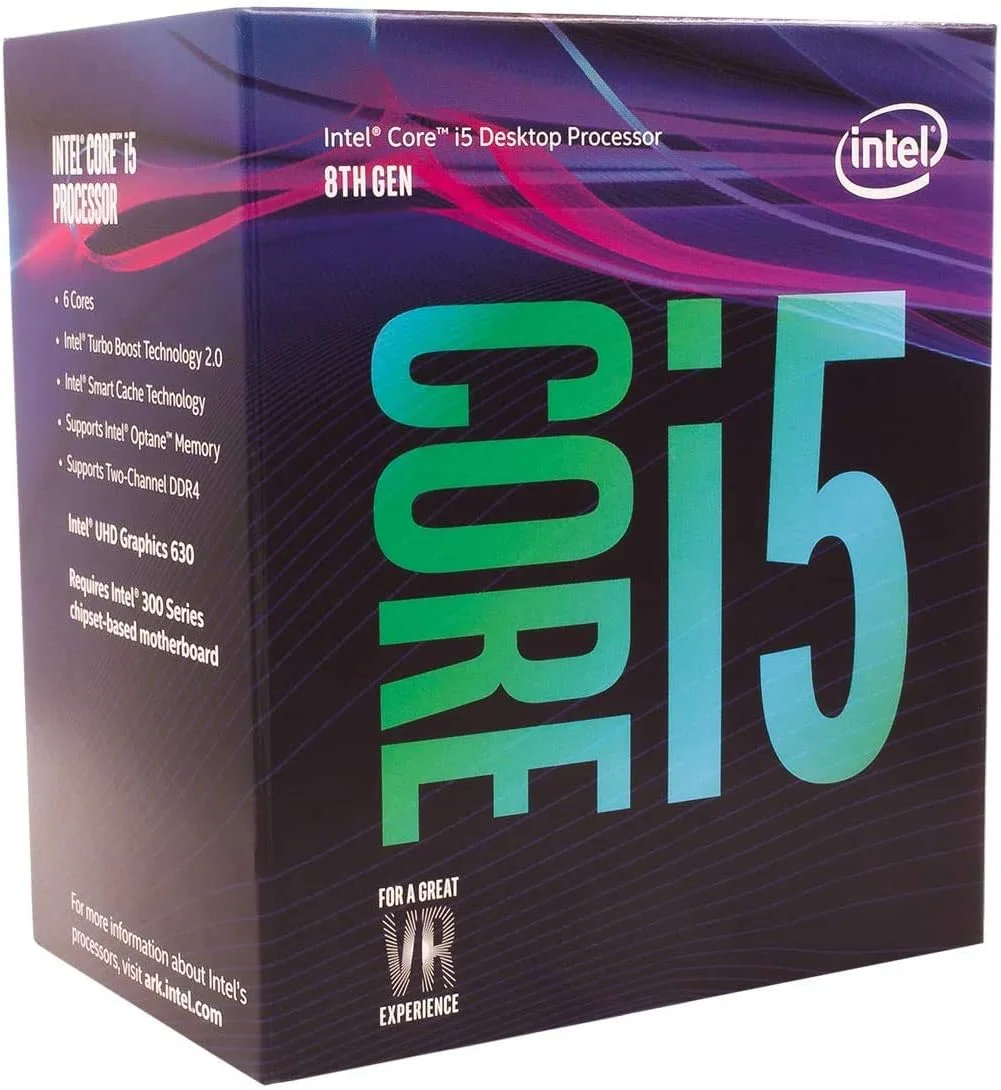 پردازنده دسکتاپ اینتل Core i5-8400، 6 هسته تا 4.0 گیگاهرتز، LGA 1151 سری 300، 65 وات