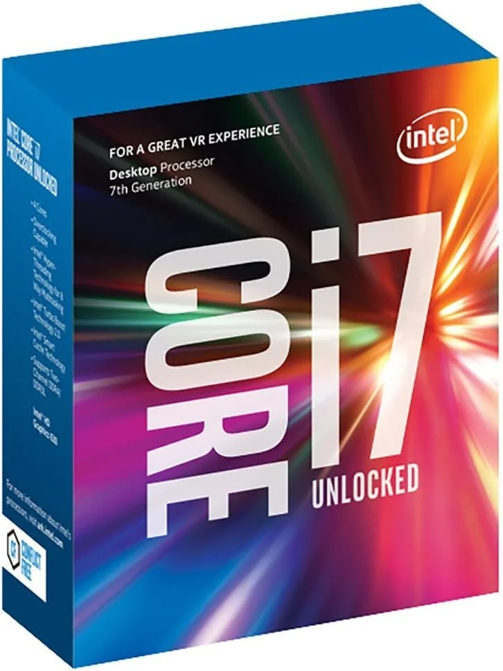 پردازنده چهارهسته‌ای اینتل Core i7-7700K Kaby Lake LGA1151 4.2GHz 14nm مدل CM8067702868535
