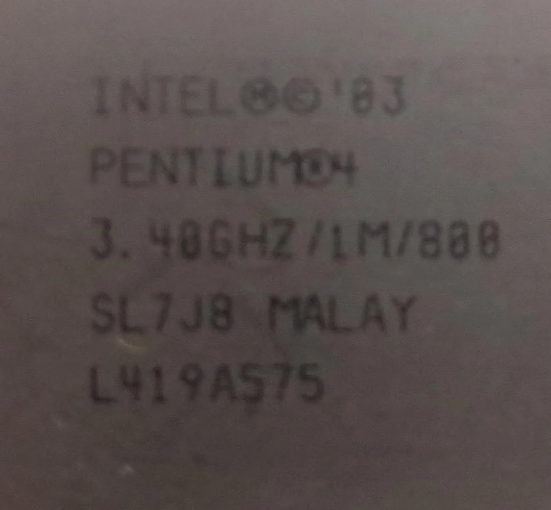 پردازنده اینتل پنتیوم 4 HT SL7J8 3.4 گیگاهرتز/1 مگابایت/800 سوکت 775