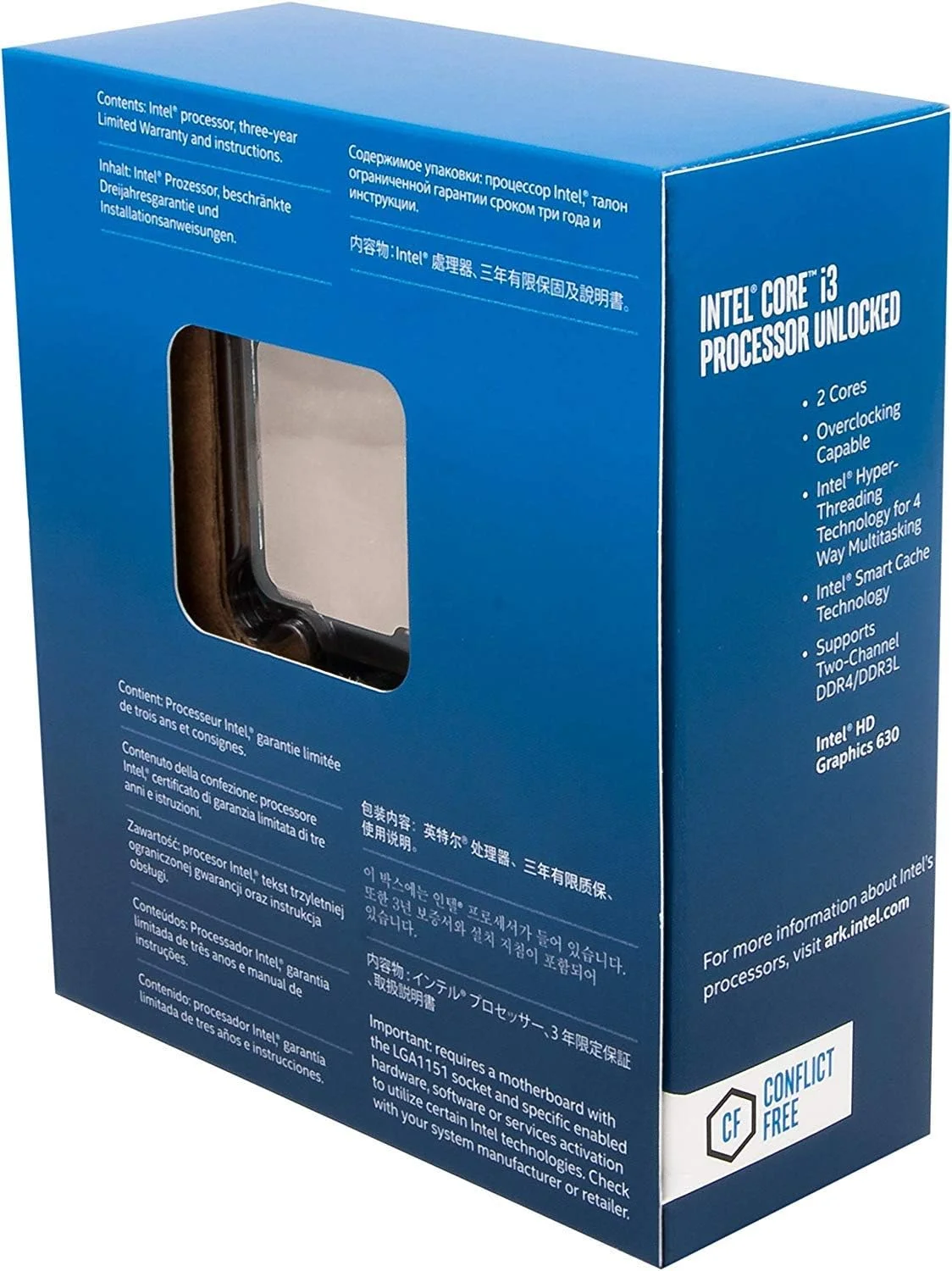 پردازنده مرکزی اینتل Core i3-7350K با فرکانس 4.20 گیگاهرتز - مشکی