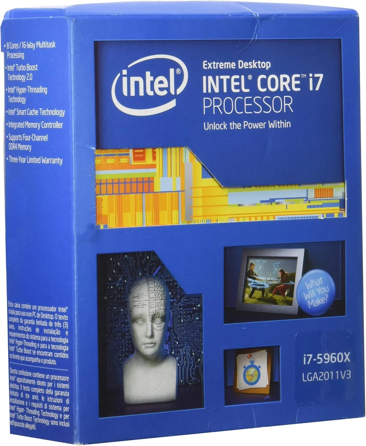 پردازنده مرکزی اینتل i7 5960X اکستریم هشت هسته ای (3.0 گیگاهرتز، 20 مگابایت حافظه کش، 140 وات، سوکت 2011-V3)