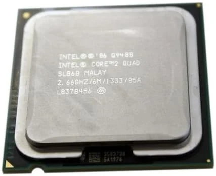 پردازنده چهارهسته‌ای INTEL Core2 Quad Q9400 با سرعت 2.66 گیگاهرتز، فرکانس 1333 مگاهرتز، حافظه کش 6 مگابایت و سوکت LGA775 مدل SLB6B