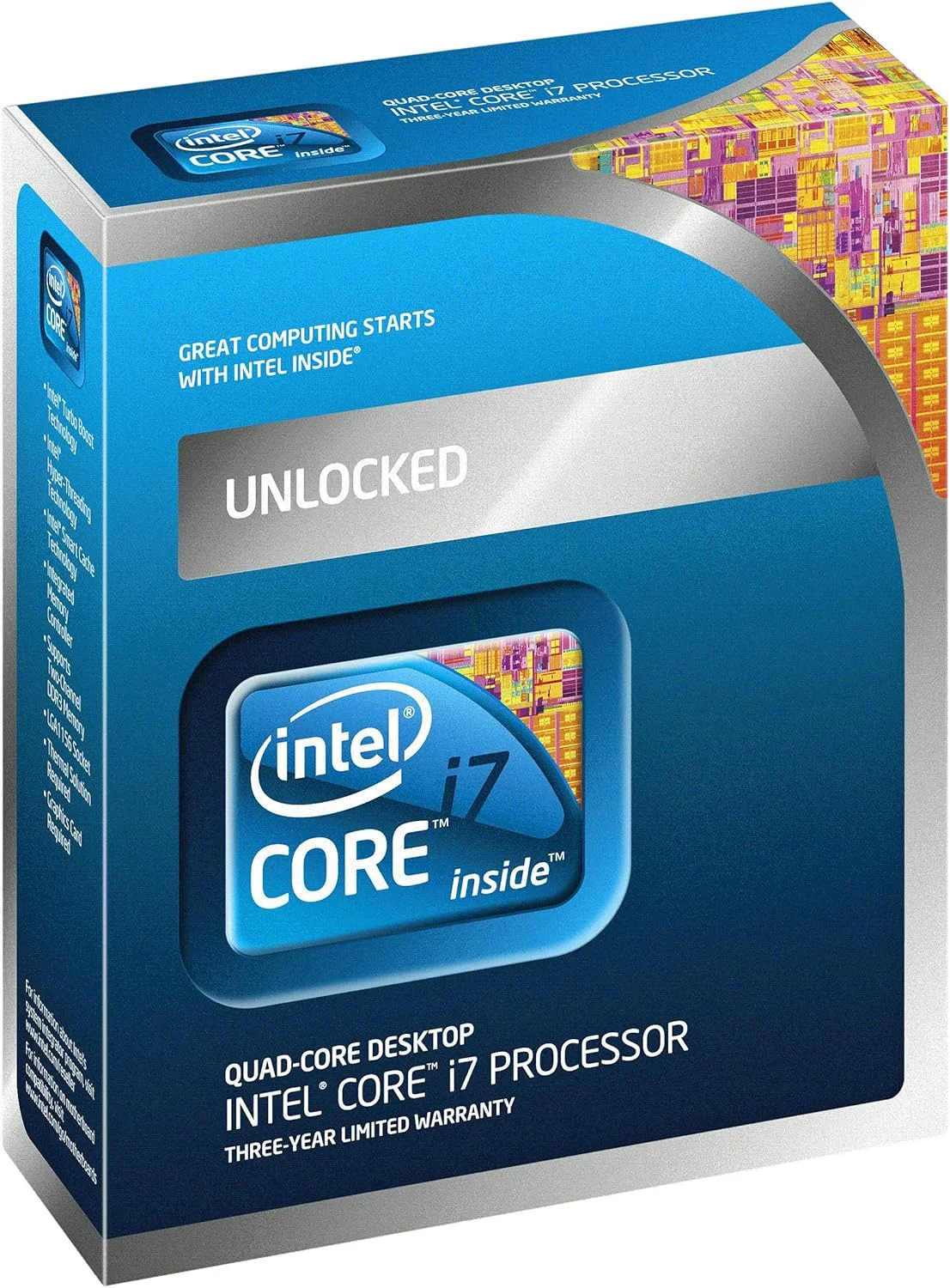 پردازنده اینتل Core i7-875K با سرعت 2.93 گیگاهرتز، 8 مگابایت حافظه کش، سوکت LGA1156