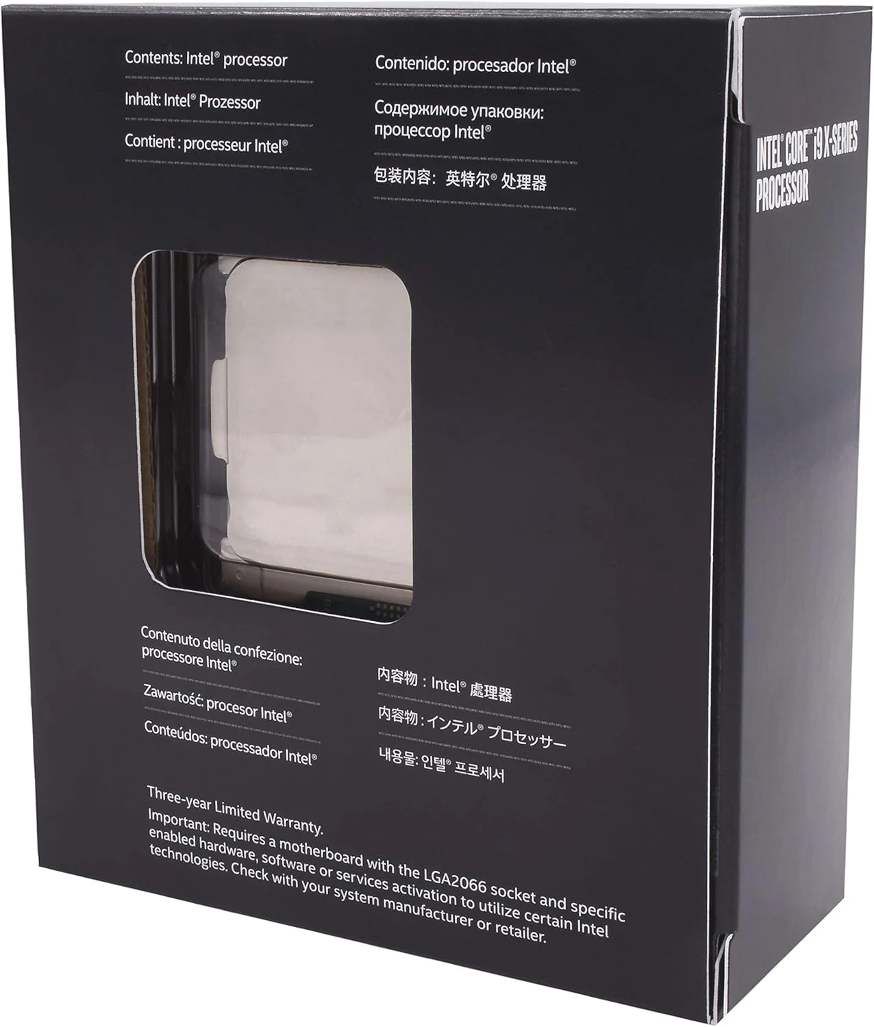 پردازنده Intel Core i9-9900X سری X، ده هسته تا 4.4 گیگاهرتز توربو، آنلاک شده، LGA2066 سری X299، پردازنده 165 واتی (999AC5)