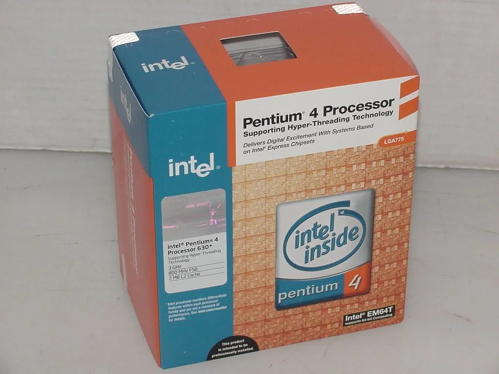 پردازنده اینتل پنتیوم 630 3 گیگاهرتز 2 مگابایت کش L2 - پردازنده ها (Intel Pentium 4, 3 GHz, Socket T (LGA 775), PC, 90 nm, 64-bit) پردازنده اینتل پنتیوم 630 3 گیگاهرتز 2 مگابایت کش L2 - پردازنده ها (Intel Pentium 4, 3 GHz, Socket T (LGA 775), PC, 90 nm, 64-bit)